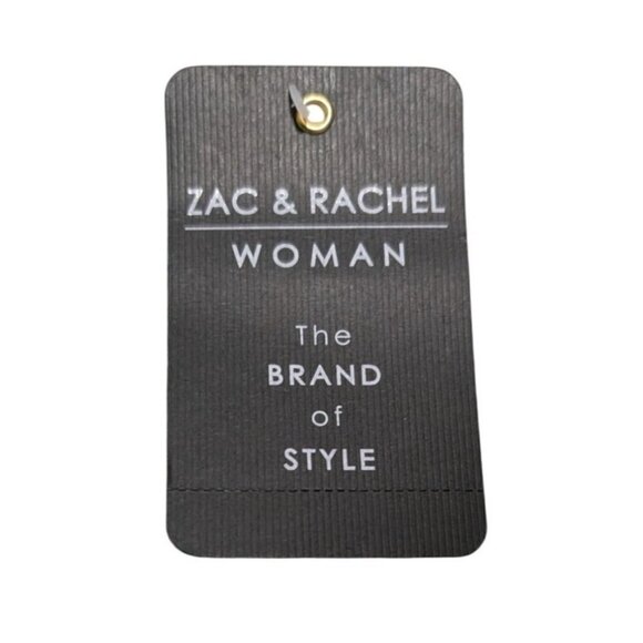 Zac & Rachel Woman Blue Paisley Skirt Floral Womens Size 18W NEW NWT - Picture 7 of 8